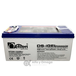 Batería con Display Netion 12V200AH - Batería Gel con Display de Monitoreo Netion 12V200AH