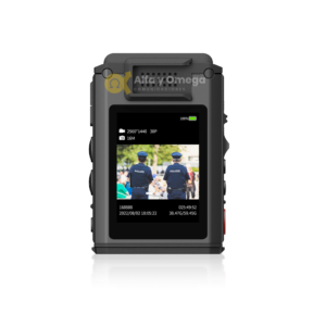 Bodycam Hytera GC550 grabando en resolución 2K con campo visual de 150°